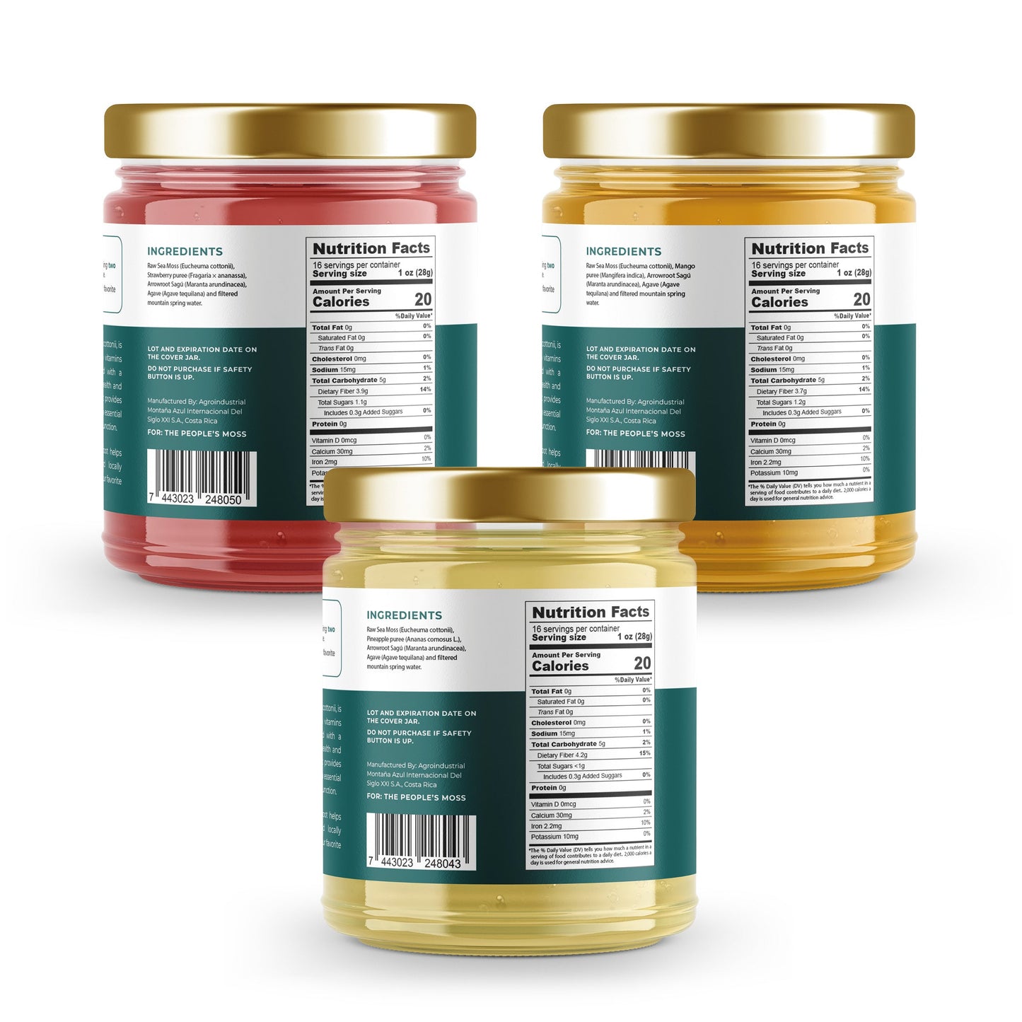 Sea Moss Gel [Strawberry/Mango/Pineapple]